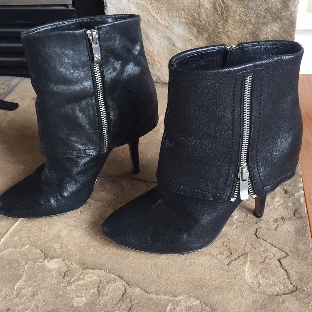 Leather ankle boots